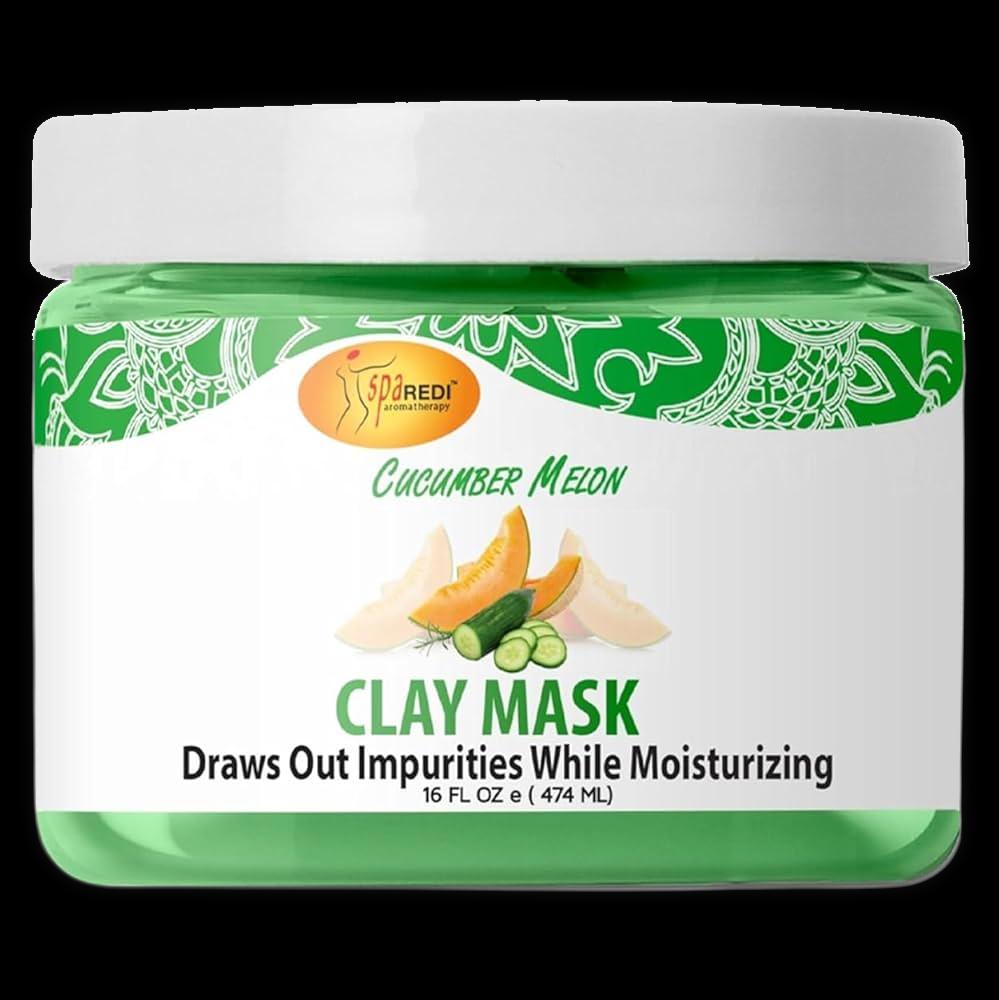 Spa Redi Scrub Pedi Clay with cucumber and melon, featuring a textured exfoliating scrub for smooth, refreshed feet.