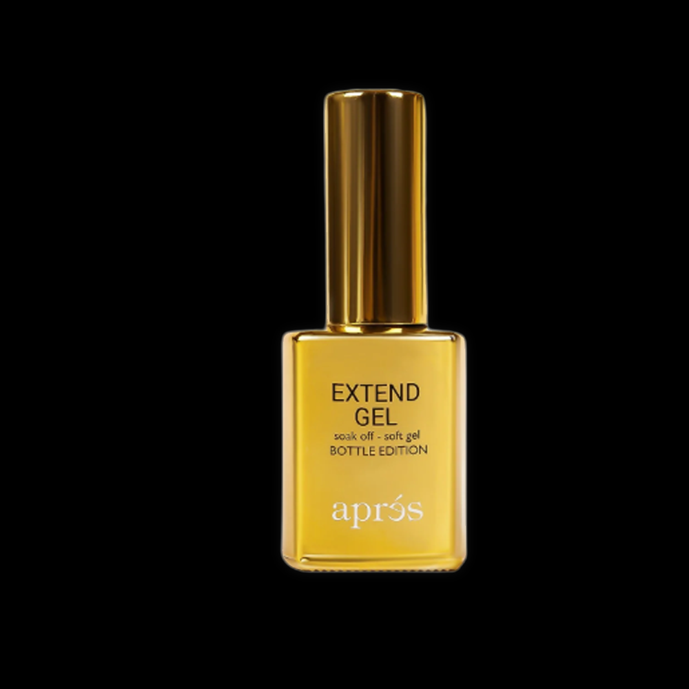 APRES Extend Gel 30ml, clear nail extension gel in a tube, used for strengthening and extending nails in professional manicures.