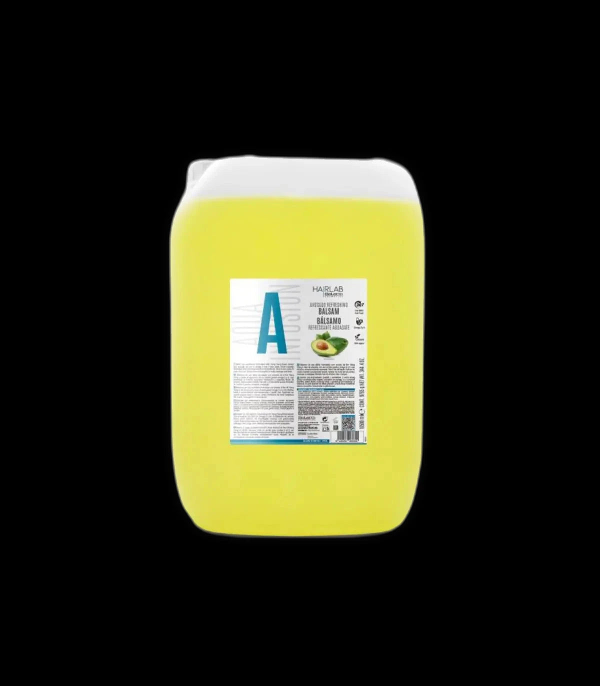 Refrescant avocado balm by HARLAB Salerm in 10.5ml container, designed for nourishing and revitalizing hair.