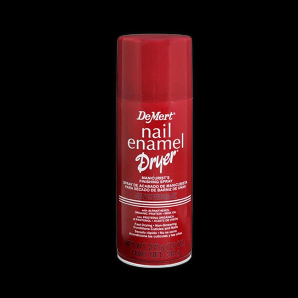 DeMert nail dryer spray bottle, quick-drying formula for fast nail polish drying, portable and easy to use.