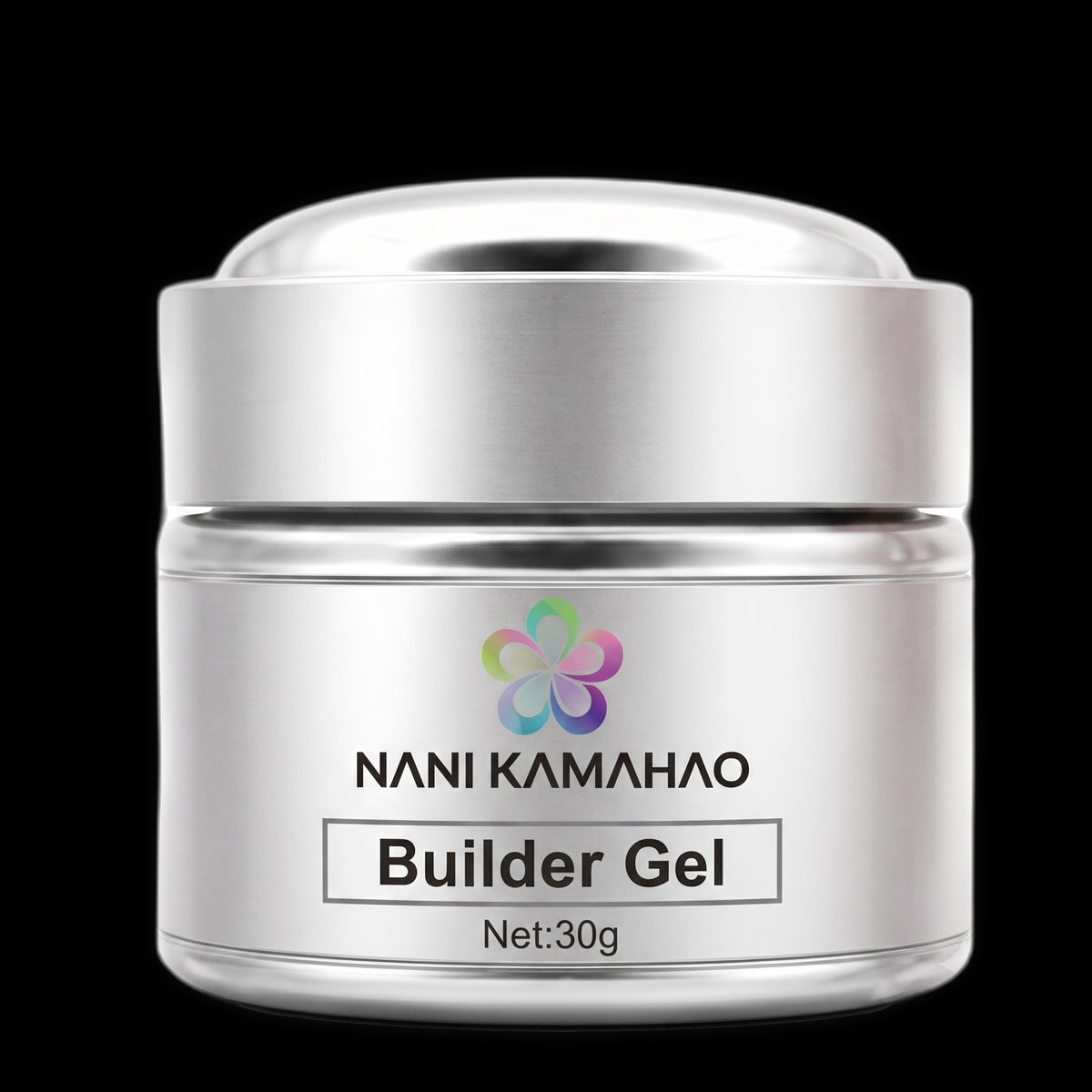 NANI KAMAHAO builder gel NET 36g jar, clear nail extension gel with smooth consistency for professional nail enhancements.