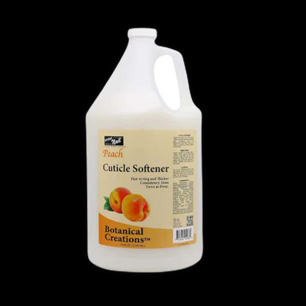 ProNail Peach Nail Cuticle Softener bottle with peach-colored label and cap for gentle cuticle care.