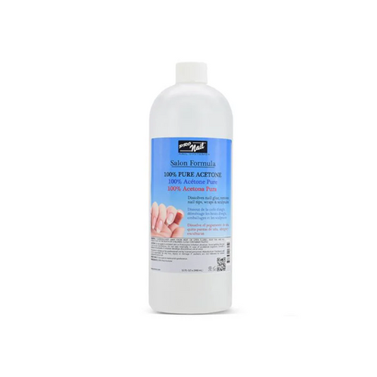 PRO NAIL 100% PURE ACETONE 1 GALLON /  32fl / 16fl